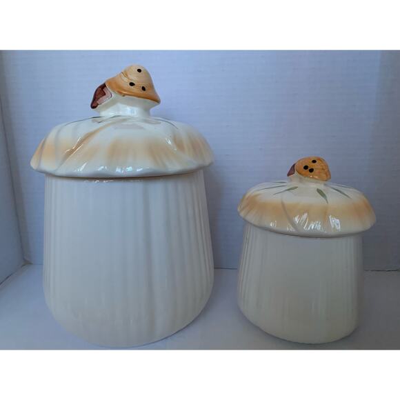 VTG Mushroom Canisters 2 Pieces - Picture 2 of 9